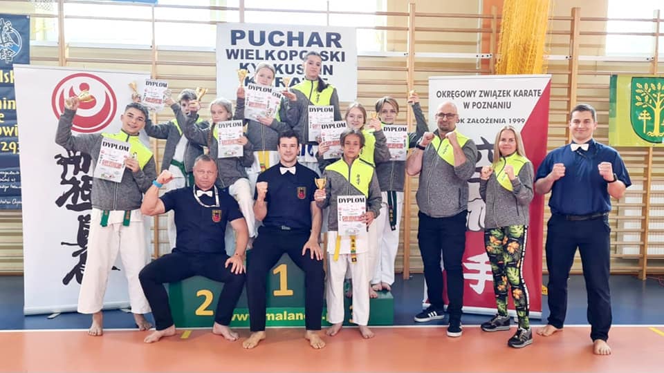 Karatecy z Poznańskiej Szkoły Kyokushin Karate po Pucharze Wielkopolski w Malanowie