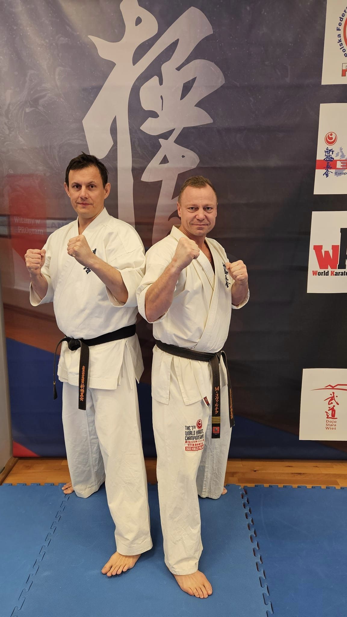 Sensei Maciej Kowalczyk i Sensei Artur Hryniewicki na Seminarium Instruktorskim w Starej Wsi