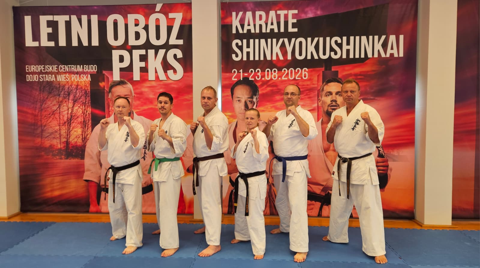 Karatecy z Poznańskiej Szkoły Kyokushin Karate na Letnim Obozie PFKS w Starej Wsi
