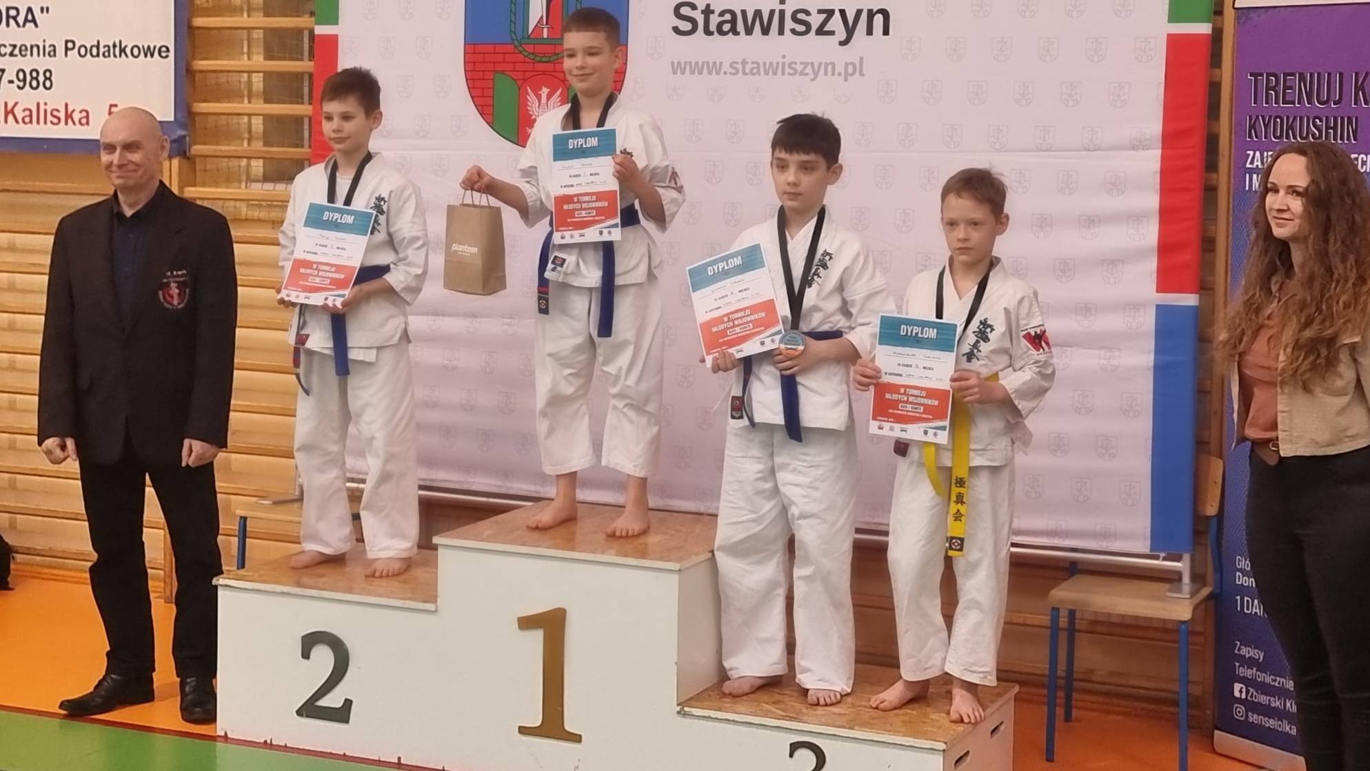 Karateka z Poznania na podium Turnieju Młodych Wojowników w Stawiszynie