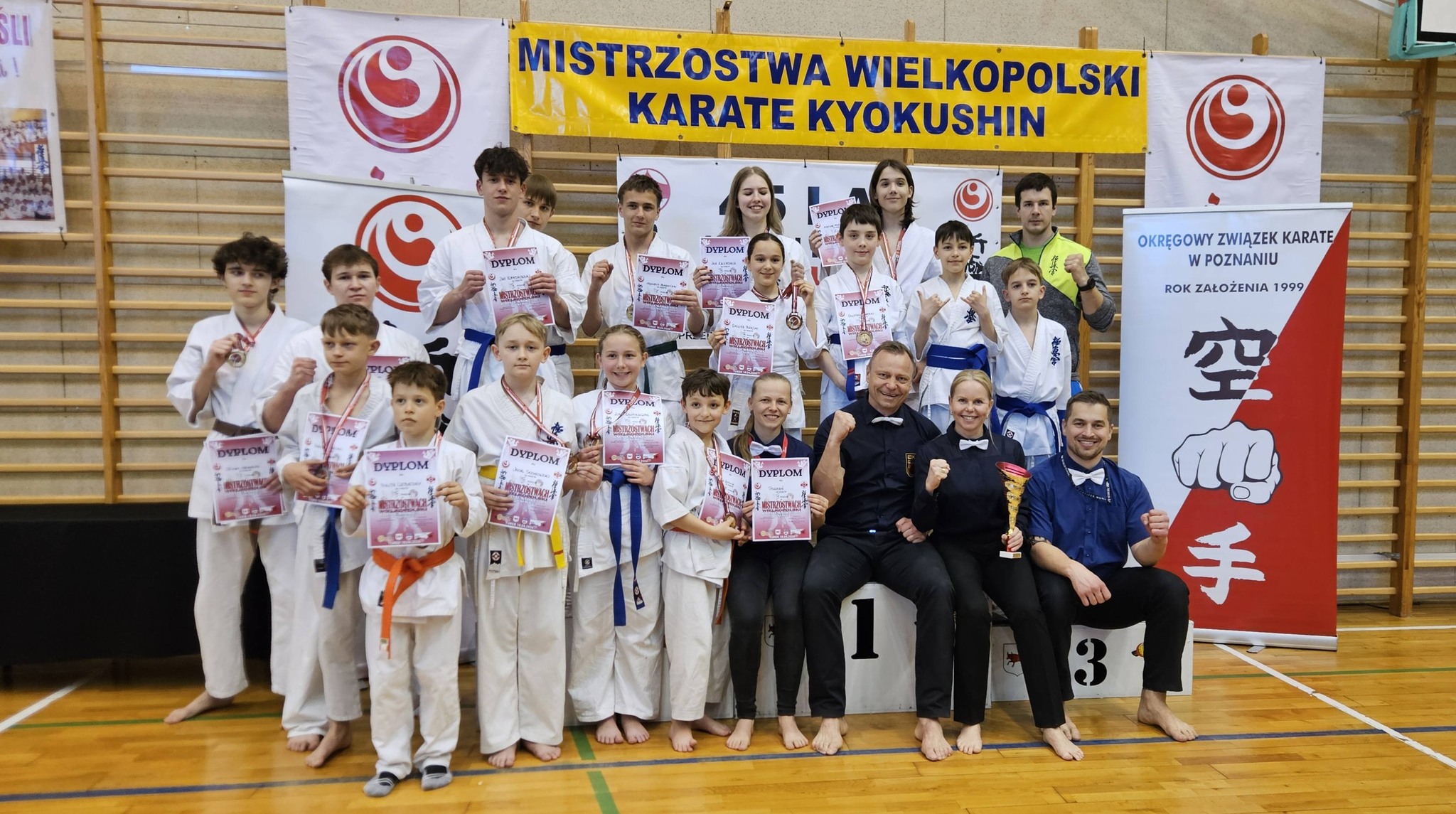 Karatecy z Poznańskiej Szkoły Kyokushin Karate na XXVII Mistrzostwach Wielkopolski Karate w Turku